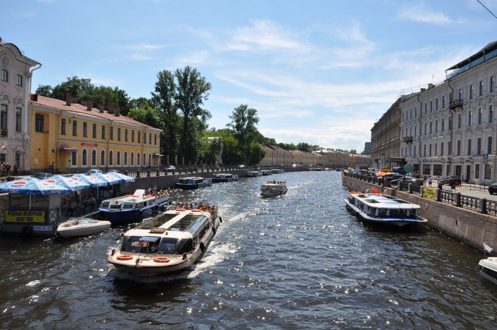 Boat trip in St. Petersburg