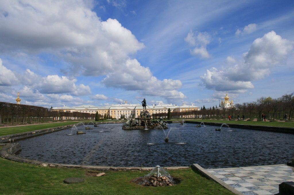 Peterhof Palace fountains gardens