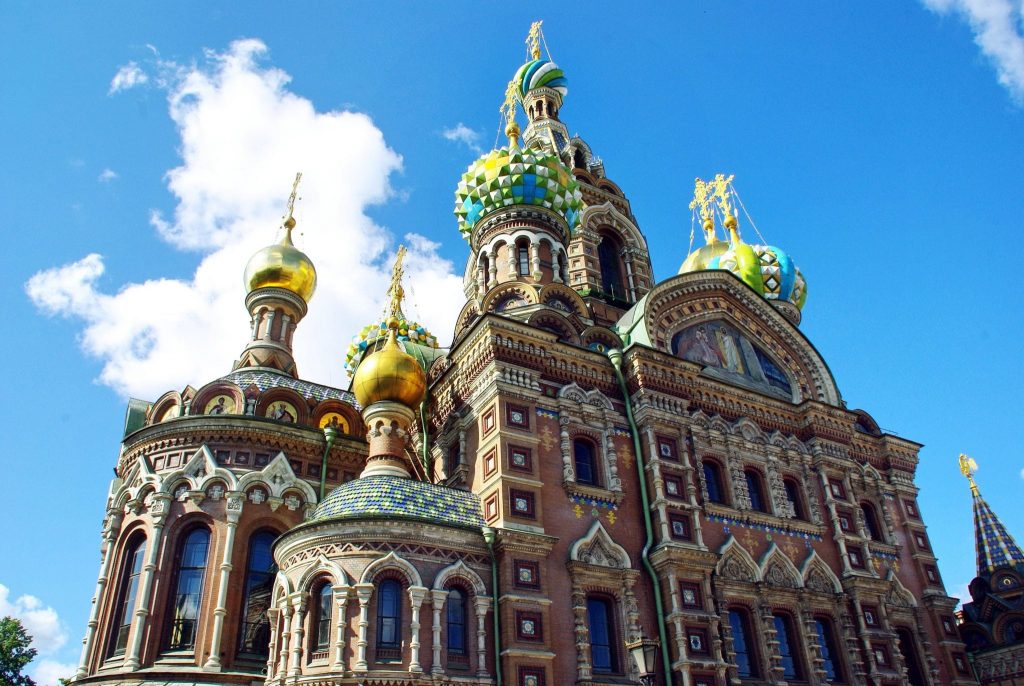 Visiting Church of the Savior on Spilled Blood St Petersburg