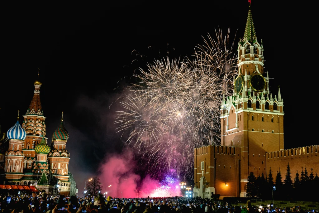 christmas and new year in moscow russia